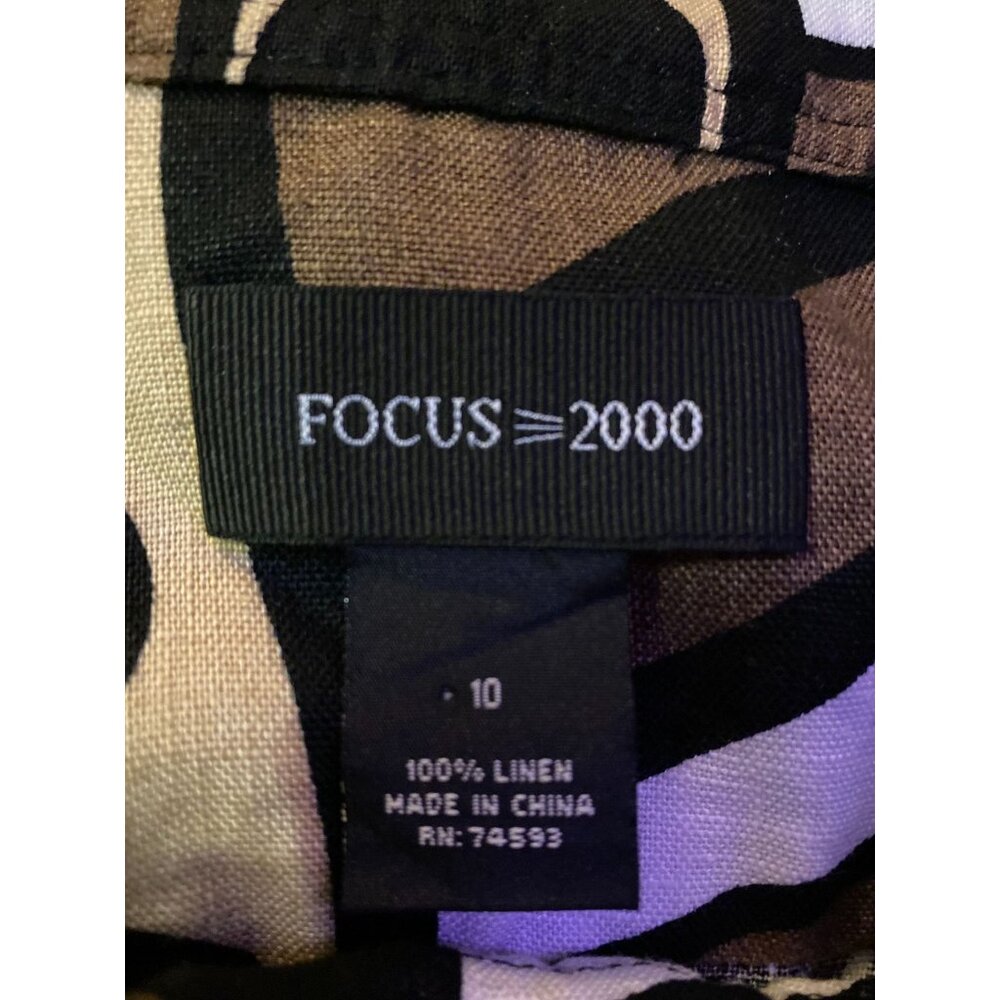 Focus 2000 Blazer Womens 10 Used 100% Linen - Picture 6 of 16